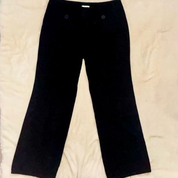 LOFT Black Straight Leg Pants Size 10 | Workwear Essential - Picture 1 of 8